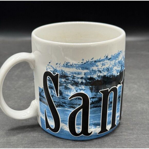 Santa Cruz 2007 Americaware Coffee Tea Mug Cup by 18 oz 3D Lettering Surf Ocean - Picture 1 of 9